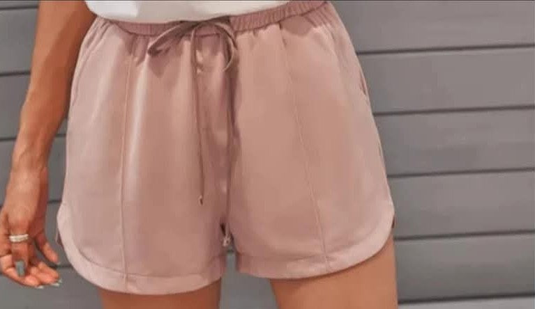 Pink Casual Shorts