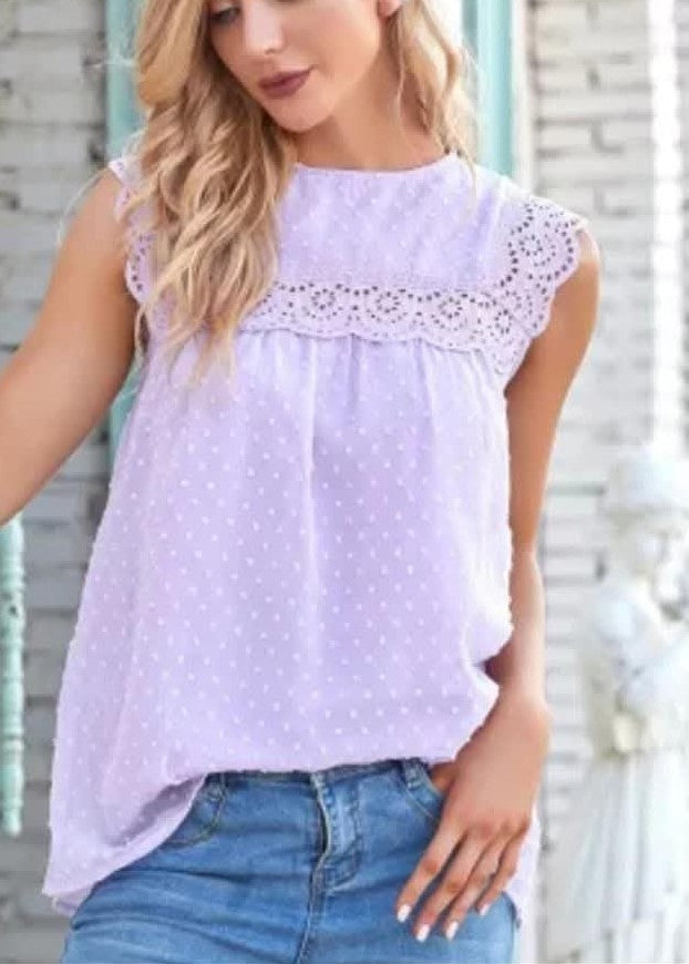 Lilac lace Blouse