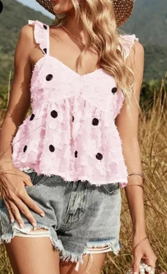 Pink Polka Dot Tee