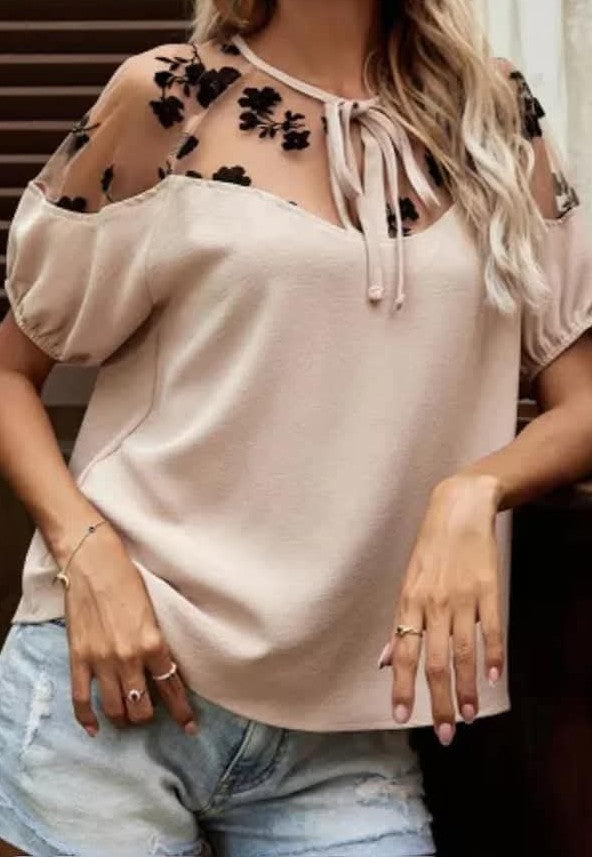 Lace Floral Blouse