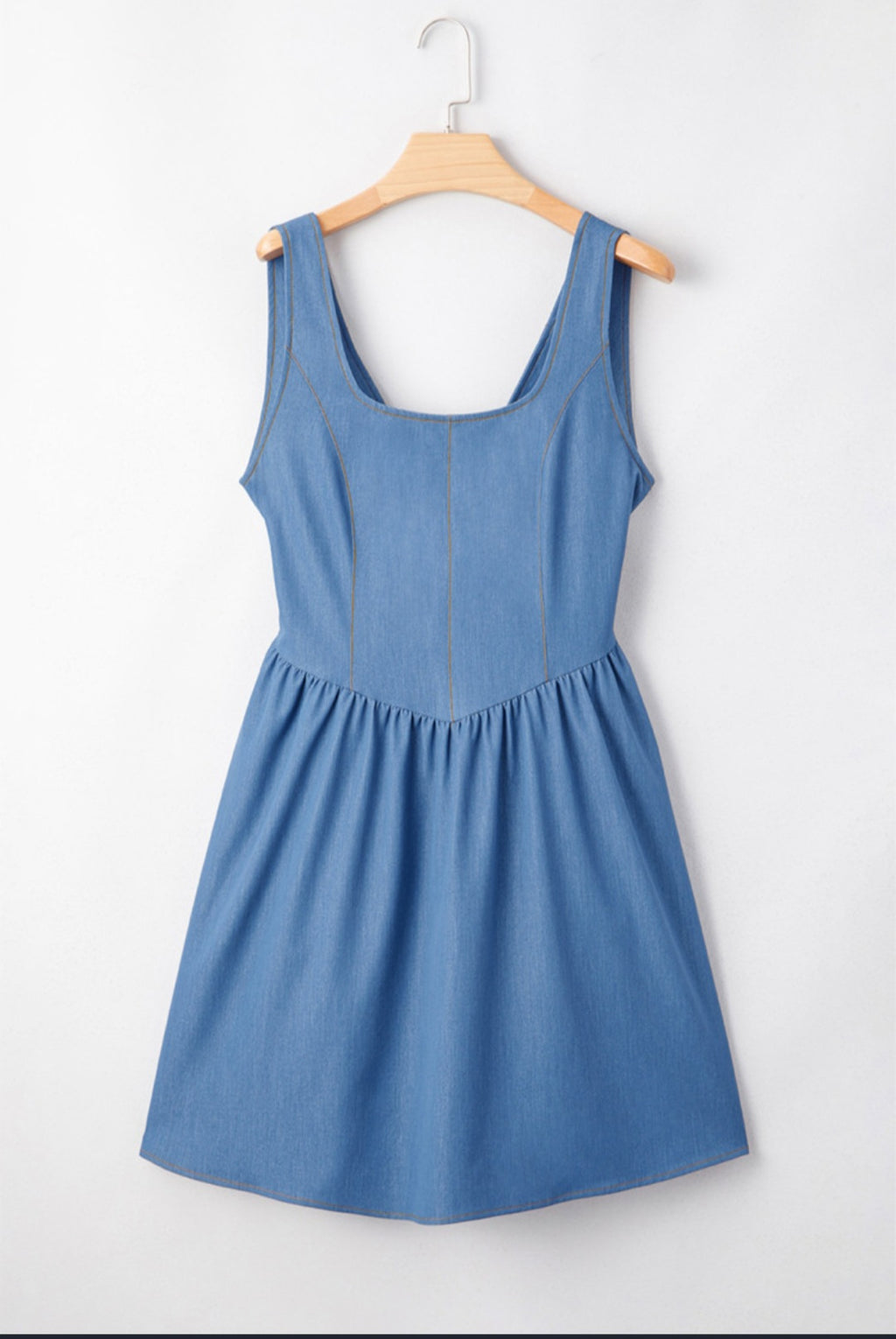 Jean Dress w/ Bow