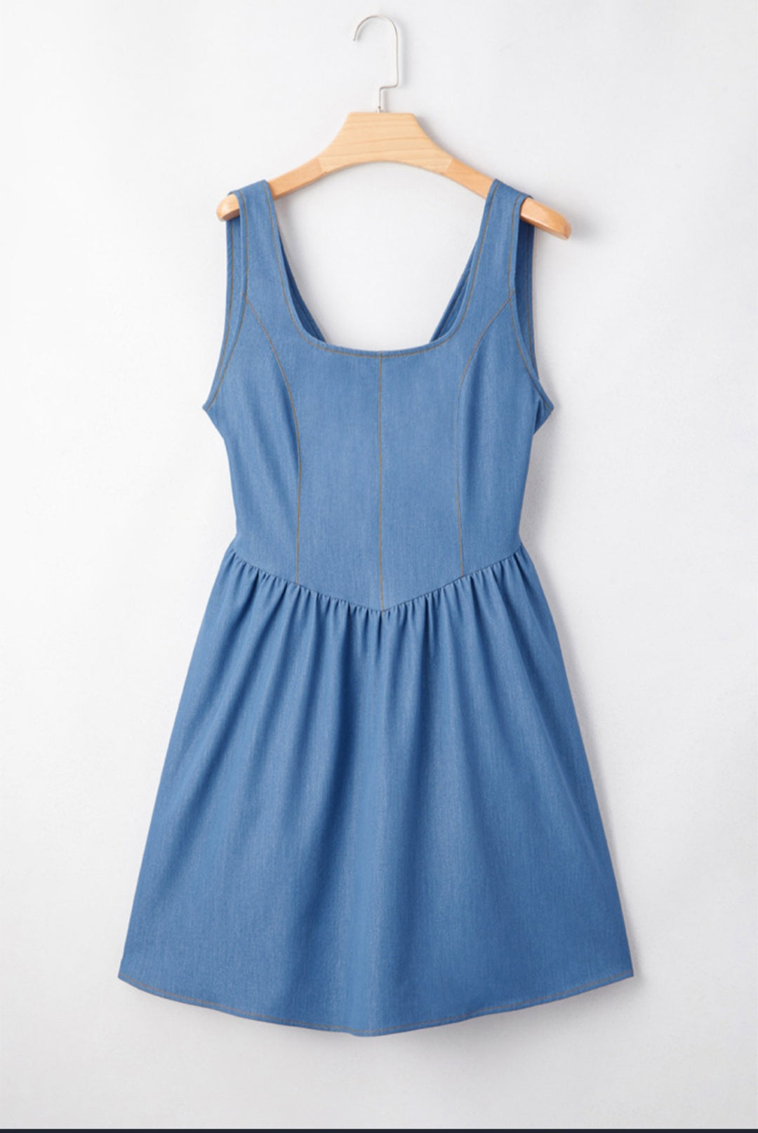 Jean Dress w/ Bow