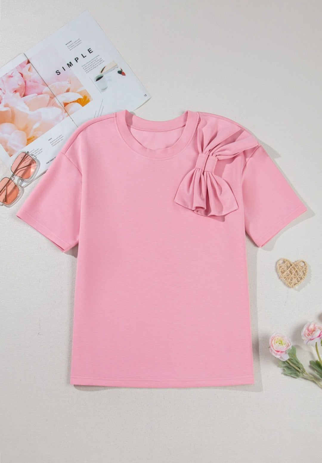 Pink Bow Tee