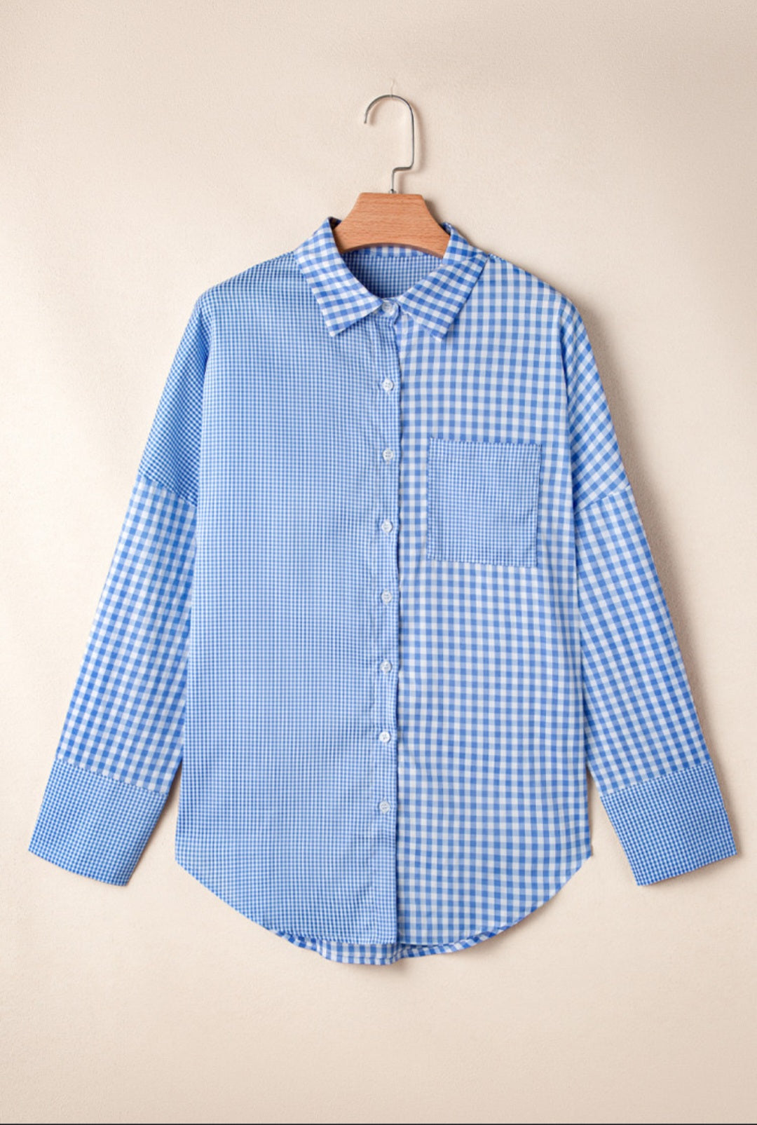 Blue Sky Patchwork Blouse