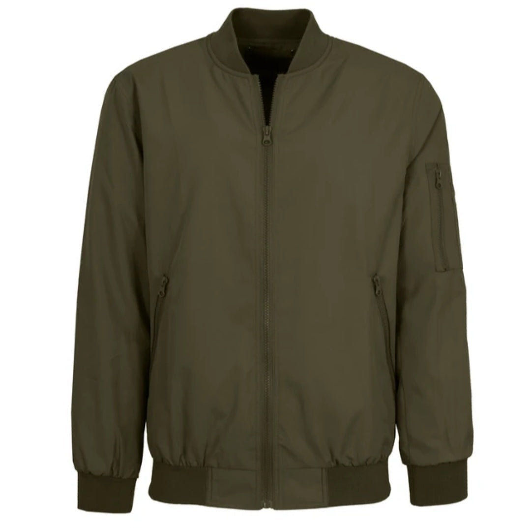 Canvas Windproof Bomber Jacket