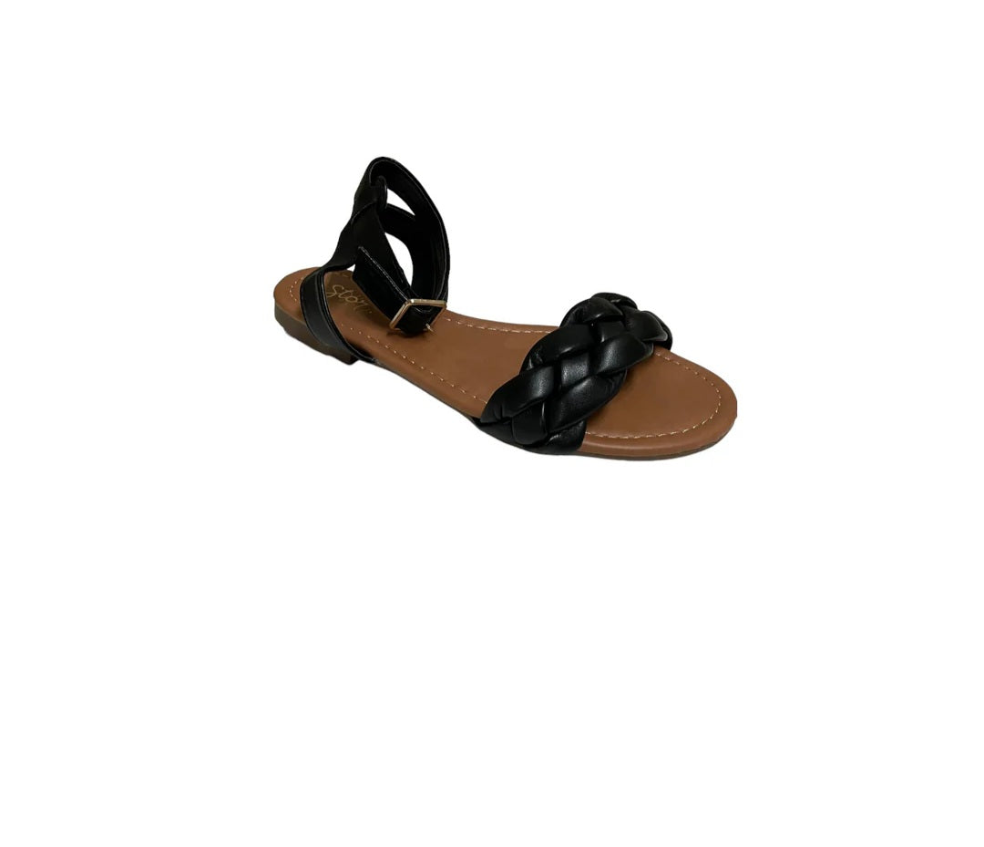 Stoli Black Flats w/ Puffed Front