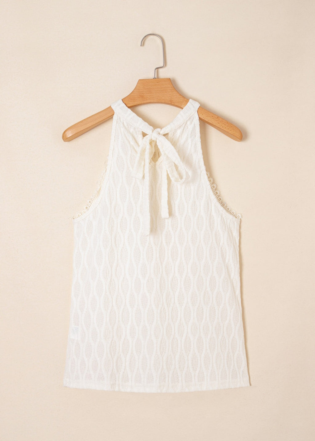 Beige Frenchy Lace Top