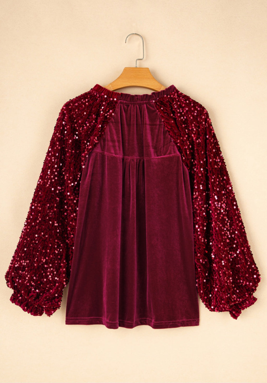 Velvet Sequin Blouse