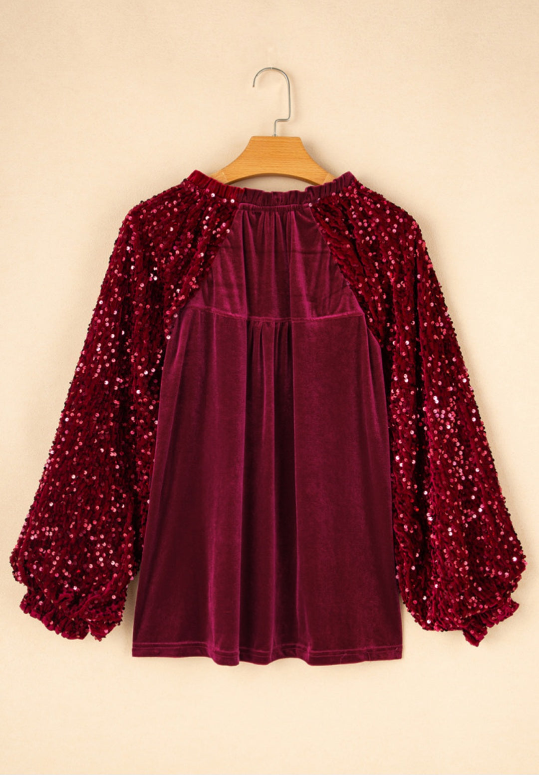 Velvet Sequin Blouse