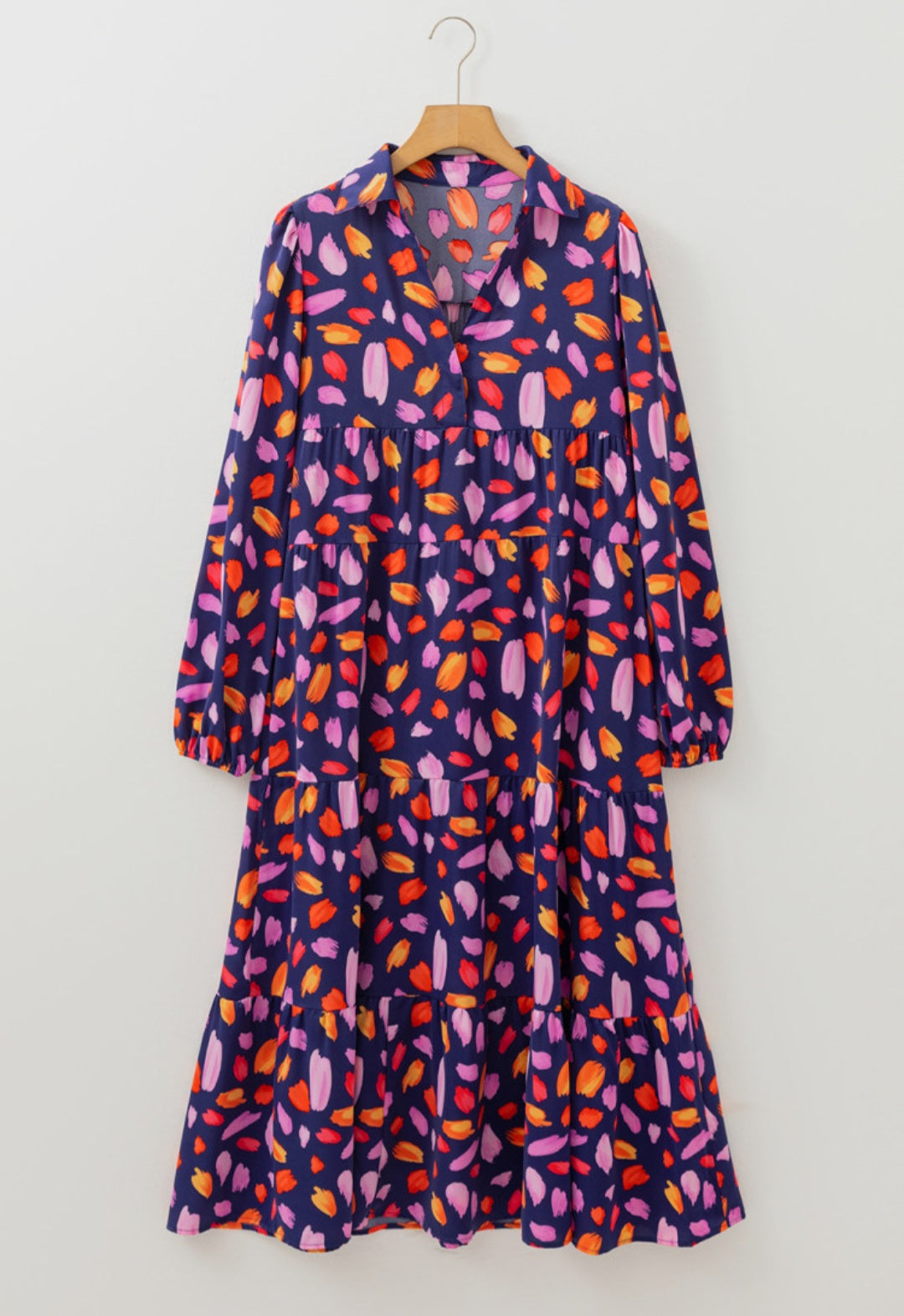 Flowy Petal Maxi Dress