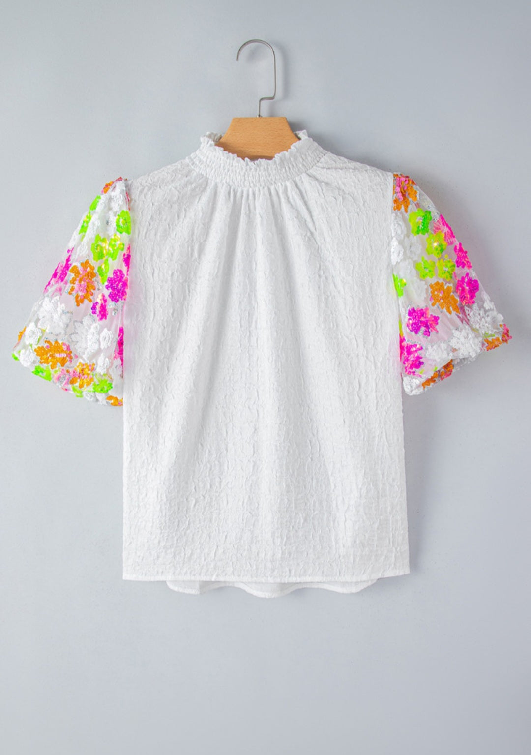 Colorful Sleeve Blouse