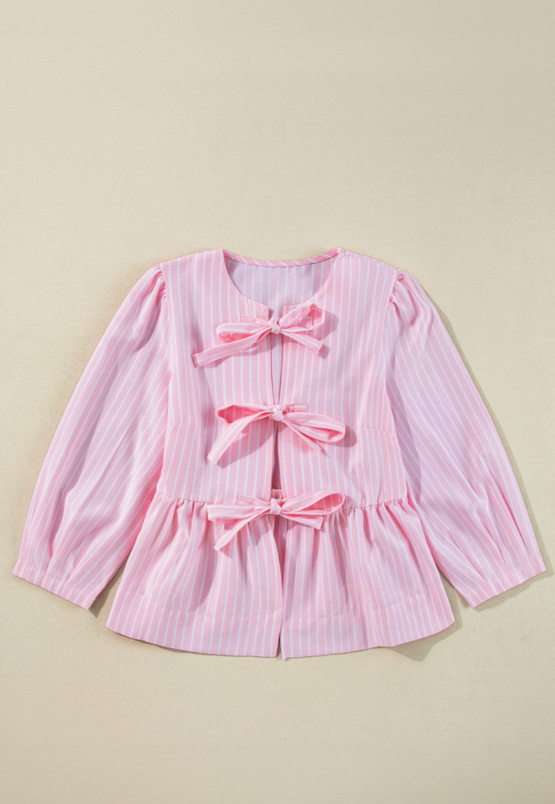 Pink Bowknot Blouse