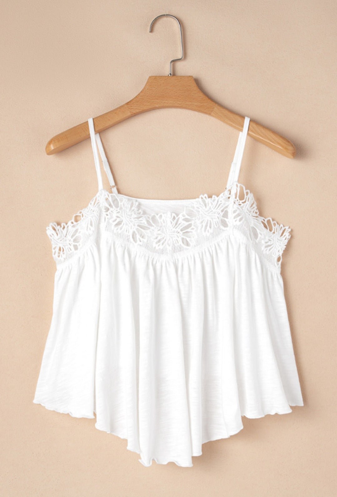 White Lace Crop