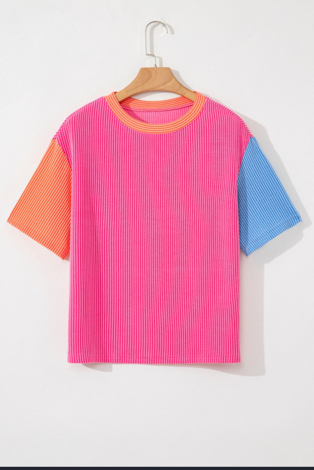 Pink Colorblock TShirt