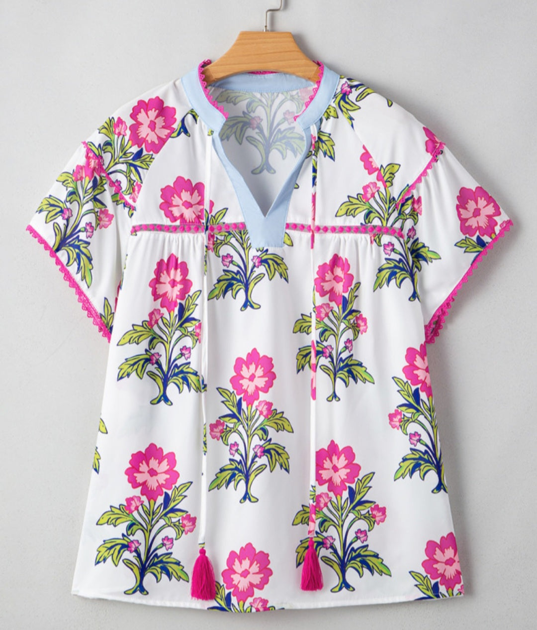 Vintage Floral Blouse