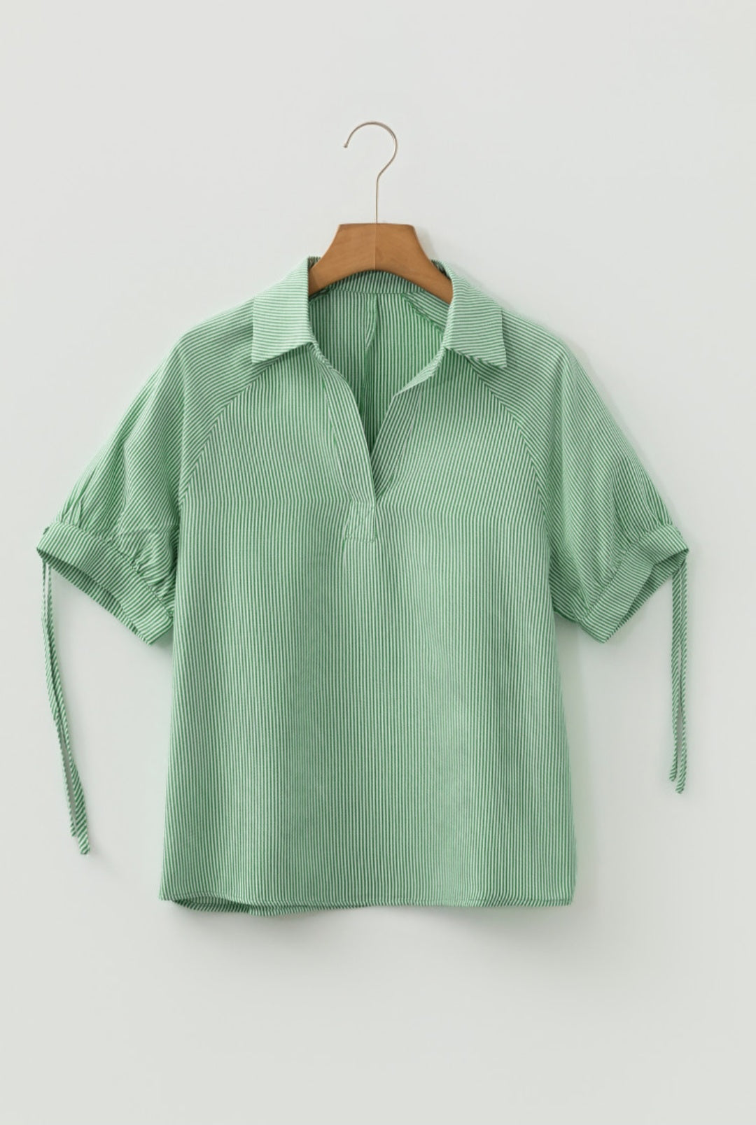 Green Stripe Blouse