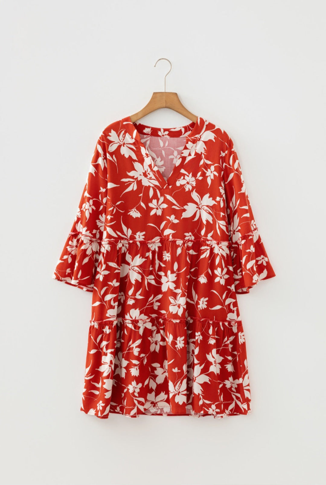Red Floral Dress